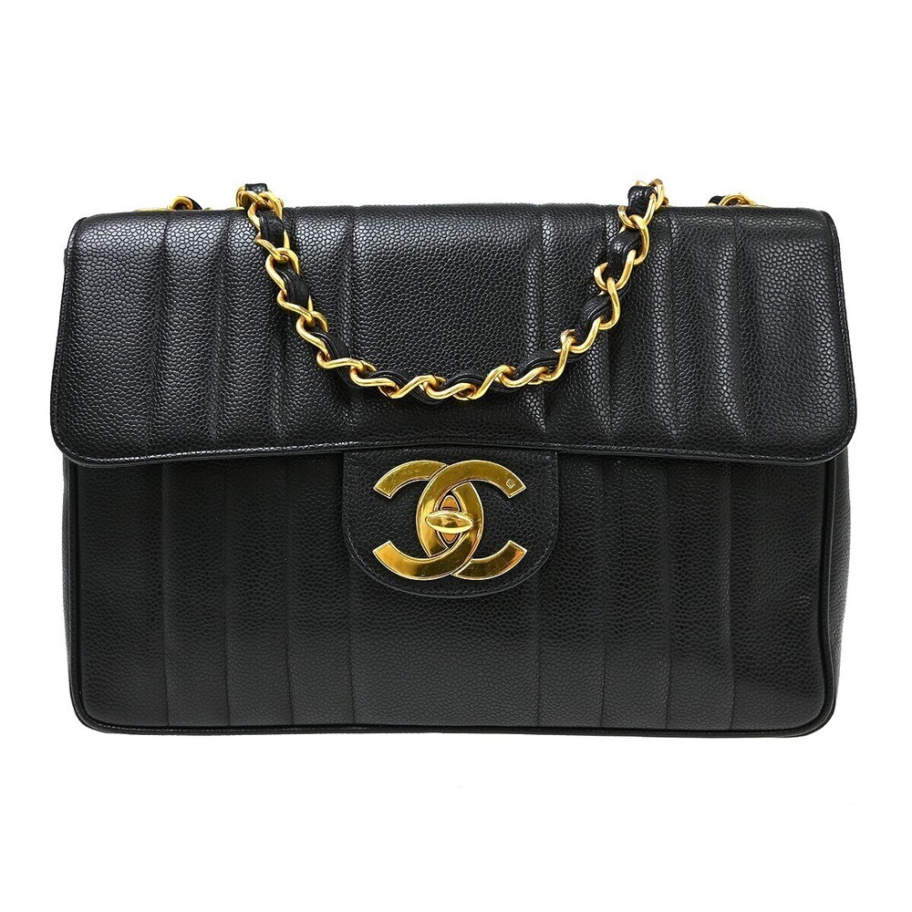 Chanel Classic Flap Vertical Quilted Caviar